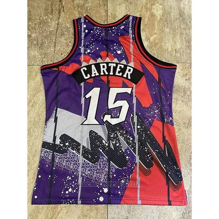 Camiseta Toronto Raptors Vince Carter #15 Mitchell & Ness 1998-99 Violeta